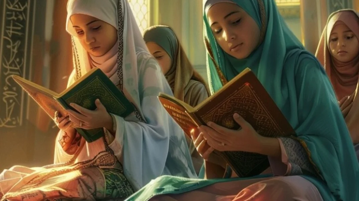 ILUSTRASI membaca Surat Al kahfi di malam Jumat. (freepik)