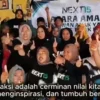 Salah satu kegiatan amal yang sudah dilakukan aplikasi N 15 AD atau Next 15