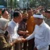 Gubernur Jabar Dedi Mulyadi saat halal bi halal di Gedung Sate, Selasa (8/4)