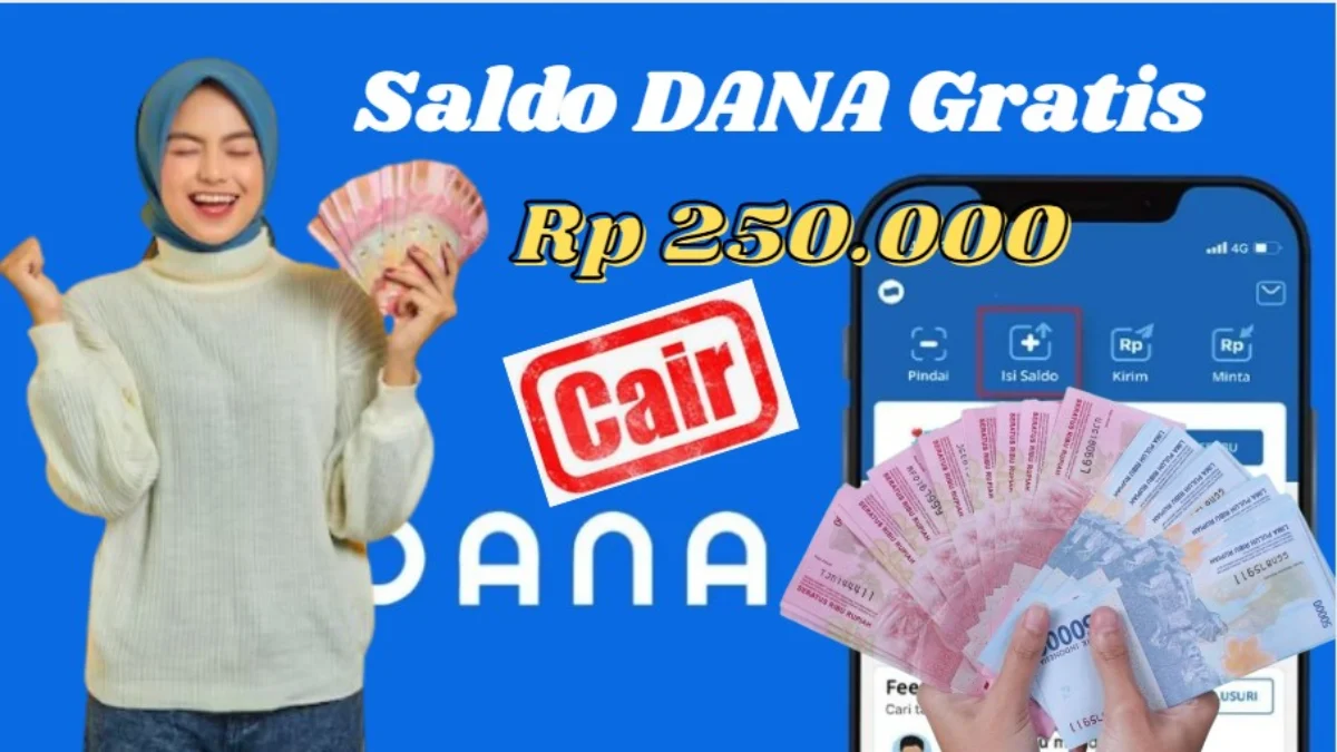 Saldo DANA gratis dari fitur DANA Kaget Hari ini.