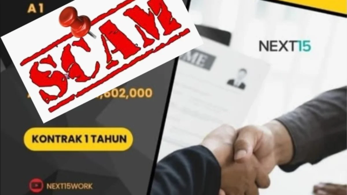 Aplikasi Next 15 yang tinggal menunggu waktu scam.