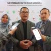 Rektor Digitech Universicity Dr Supriyadi, usai Seminar Internasional dan Festival Film Pendek Islami (FFPI) 2025 di Ballroom Grand Asrillia Conventiona Hotel, Jalan Pejalar Pejuang 45, Kota Bandung, Sabtu, 26 April 2025.