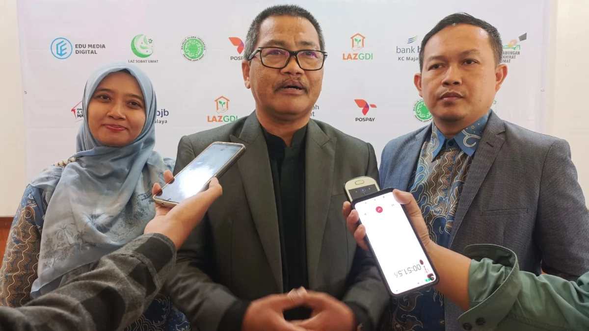 Rektor Digitech Universicity Dr Supriyadi, usai Seminar Internasional dan Festival Film Pendek Islami (FFPI) 2025 di Ballroom Grand Asrillia Conventiona Hotel, Jalan Pejalar Pejuang 45, Kota Bandung, Sabtu, 26 April 2025.