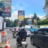 Dok. Situasi arus lalu lintas di depan Terminal Ledeng, Kota Bandung di Weekend Terkahir Libur Lebaran 2025. Sabtu (5/4). Foto. Sandi Nugraha.