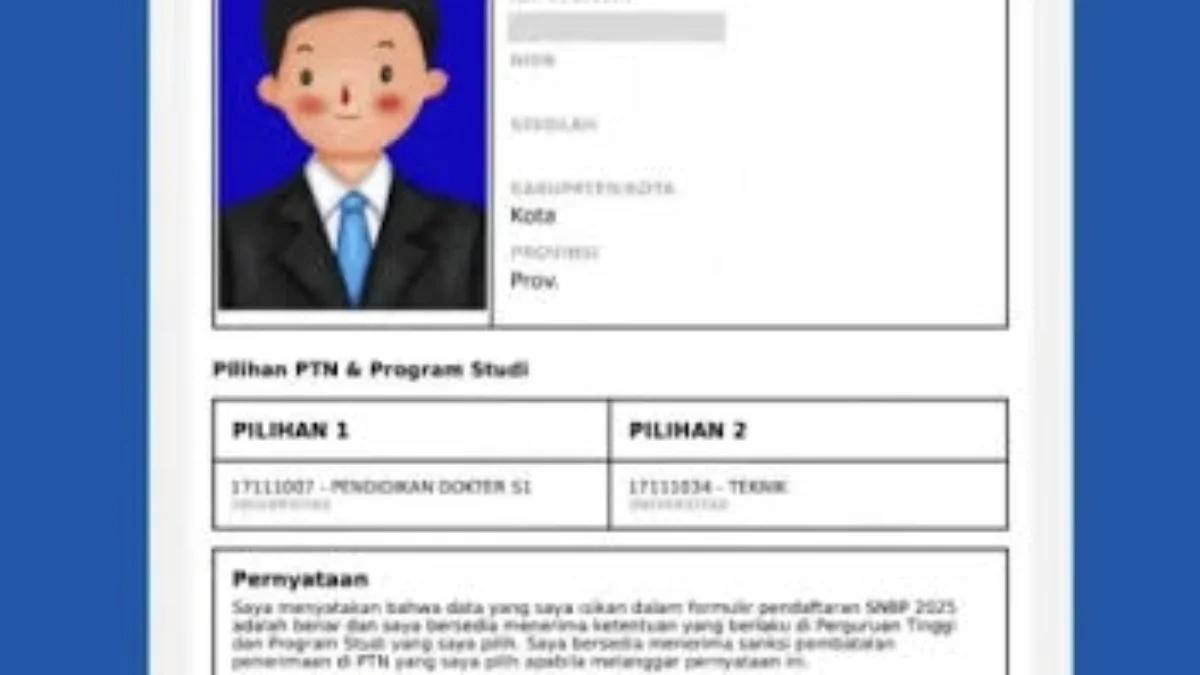 Cara Download Kartu Peserta SNBP 2025 Format PDF dan DOC, Catat Jadwalnya Cara Download Kartu Peserta SNBP 2025 Format PDF dan DOC, Catat Jadwalnya