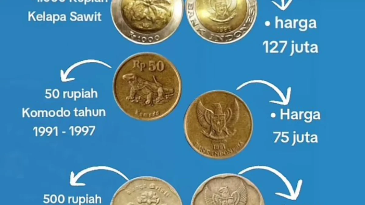 Ini 11 Uang Koin Kuno Indonesia yang Bisa Dijual Hingga Puluhan Juta Rupiah Ini 11 Koin Kuno Indonesia yang Bisa Dijual Hingga Puluhan Juta Rupiah