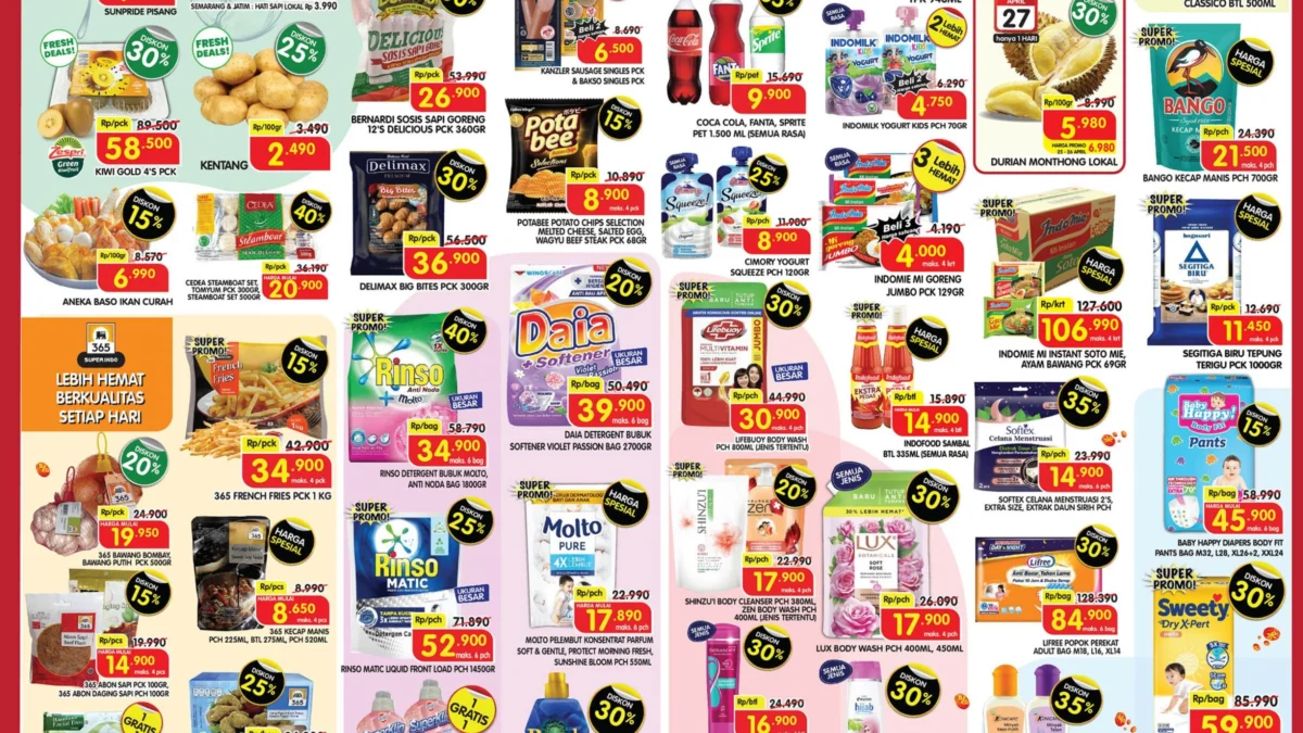 Katalog Promo Superindo JSM Minggu Ini: Diskon Gede-gedean Es Krim sampai Sosis