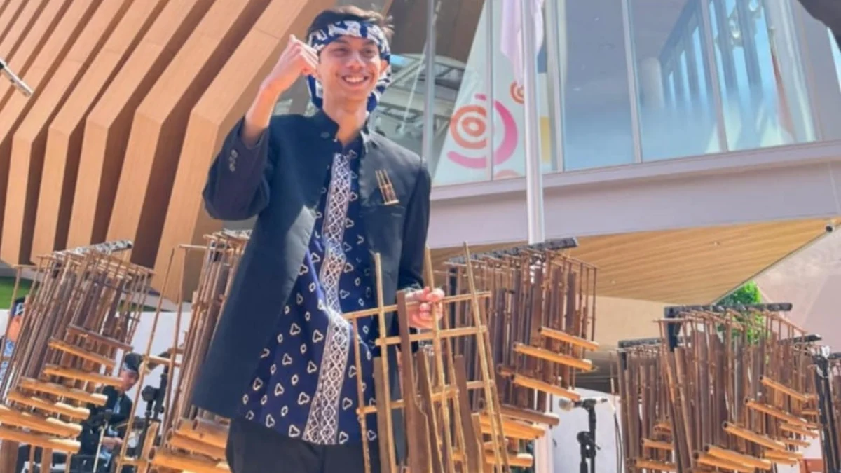 Orkestra Saung Angklung Udjo tampil memukau pada perhelatan World Expo 2025 di Osaka, Jepang yang digelar di paviliun Indonesia