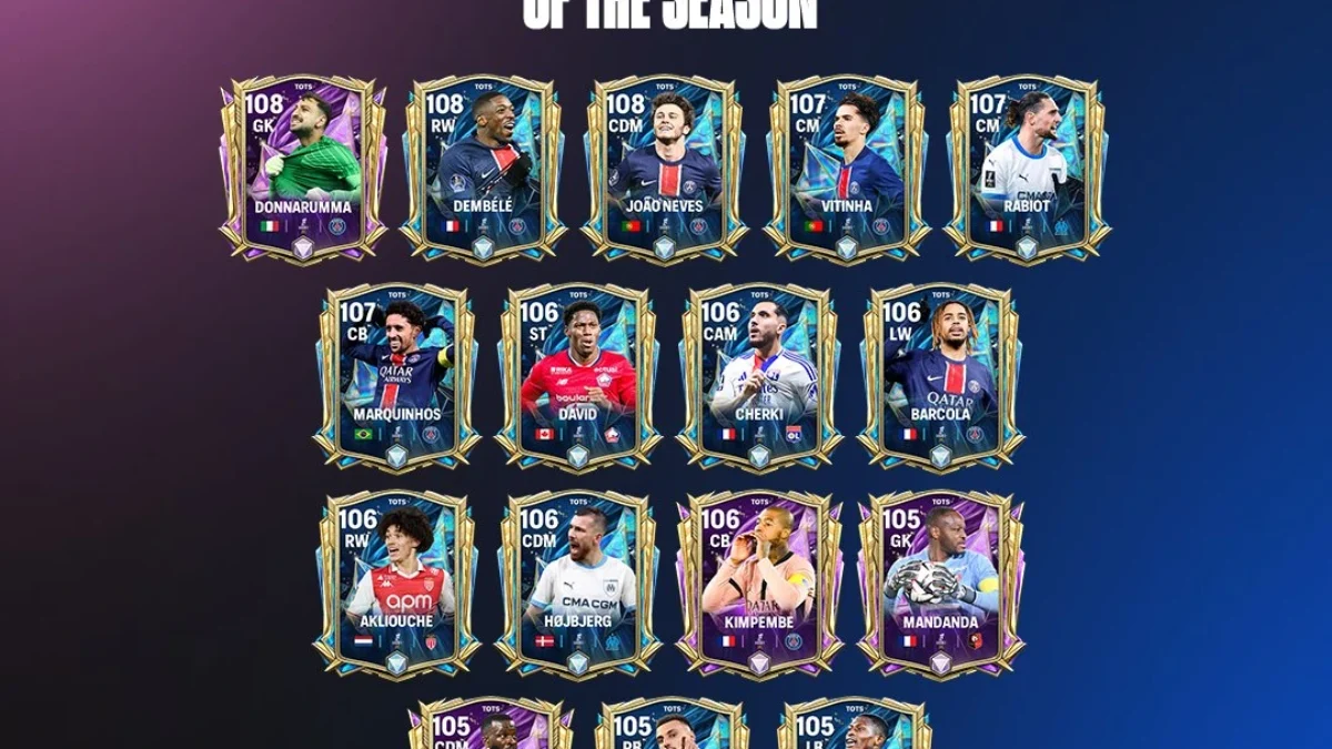 Daftar Pemain dan Ikon FC Mobile Ligue 1 TOTS 2025: Dominasi PSG Daftar Pemain dan Ikon FC Mobile Ligue 1 TOTS 2025: Dominasi PSG