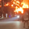 Puluhan rumah warga yang berada di Gang Satata Sariksa, Kelurahan Sukahaji, Kecamatan Babakan Ciparay terbakar pada Rabu pukul 23,53 WIB.