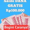 Saldo DANA Gratis Hingga Rp100.000 Cuma Modal Klik?