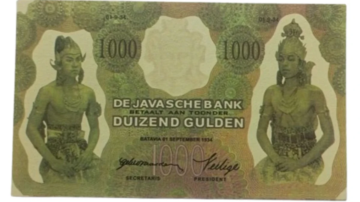 Uang kertas kuno.