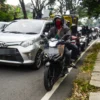 Ilustrasi Pemudik motor melintas saat terjadi kemacetan di Jalur Nagreg, Kabupaten Bandung, belum lama ini. Foto: Dimas Rachmatsyah / Jabar Ekspres