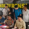 Dok. Polda Jabar saat gelar konferensi pers kasus tindak pidana pelecehan seksual di RSHS Bandung pada beberapa waktu lalu. Foto. Sandi Nugraha.