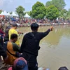 Mancing gratis ramaikan halal bihalal di Bogor/Foto : Sandika /jabarekspres.com