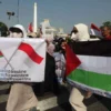 Ilustrasi sejumlah peserta aksi bela Palestina. (foto/web Pemprov Jabar)