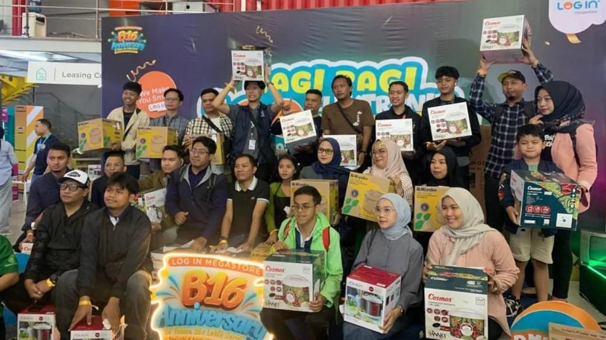 Meriahkan HUT Ke-16, Log In Megastore Berikan Promo Fantastis Hingga Bagi-bagi 160 Elektronik Gratis untuk 160 Profesi Meriahkan HUT Ke-16, Log In Megastore Berikan Promo Fantastis Hingga Bagi-bagi 160 Elektronik Gratis untuk 160 Profesi