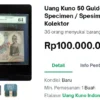 Harga uang kuno termahal di bulan Mei 2025 ini.