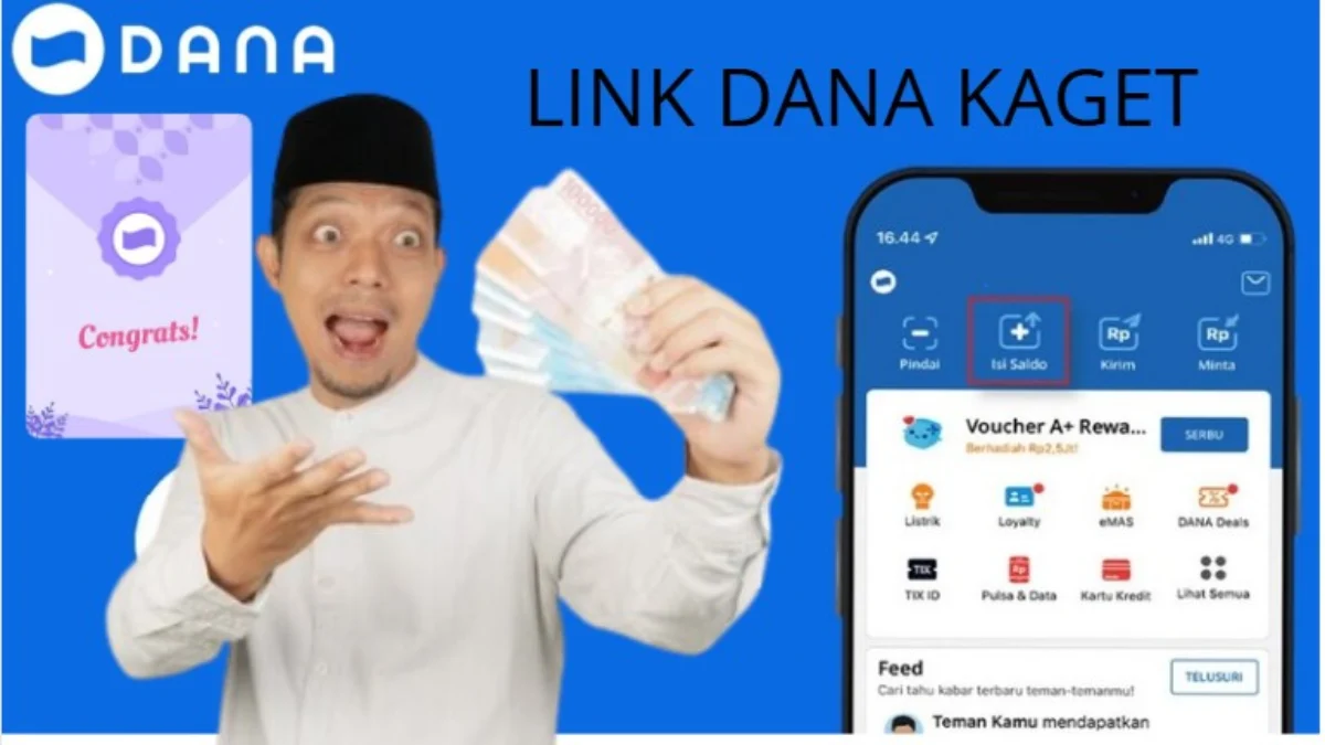Saldo DANA gartis dari link DANA kaget akhir pekan ini.