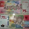 Uang 75 ribu yang kini menjadi uang langka berharga tinggi