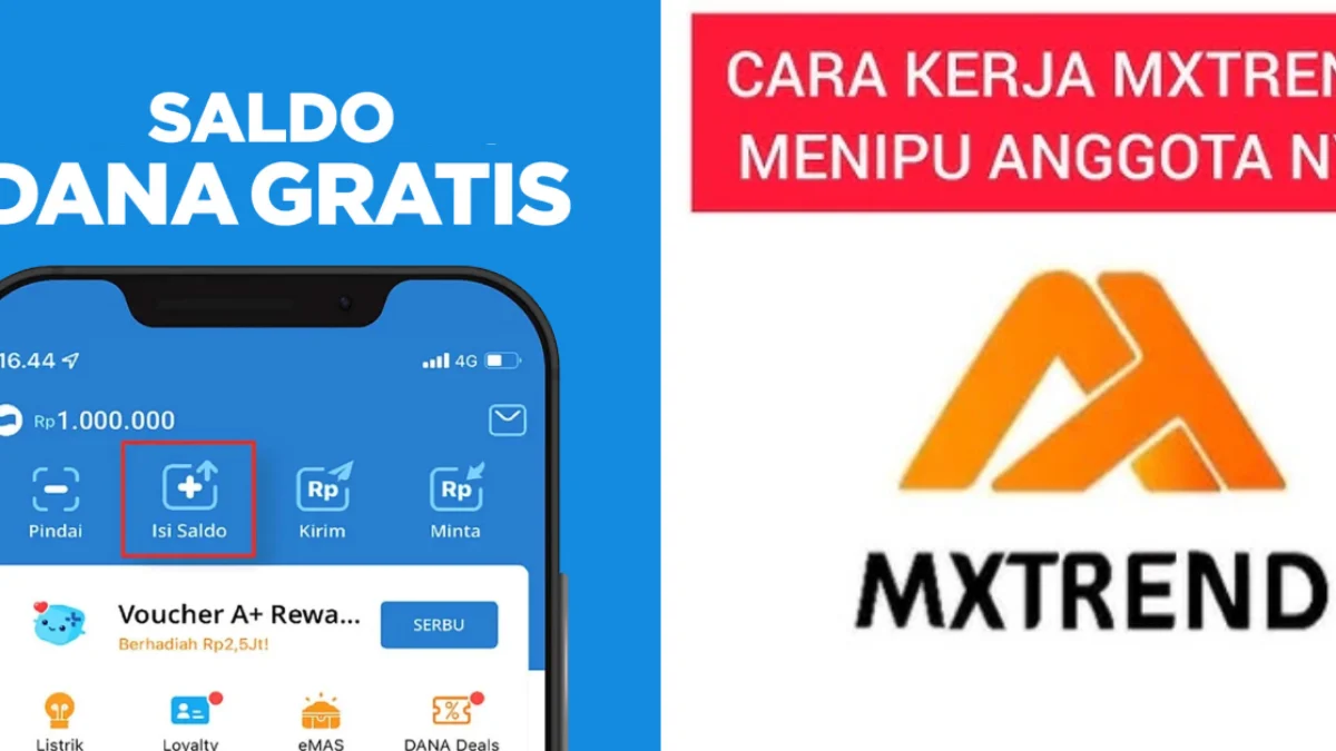 Cara Dapat Saldo DANA Gratis dari Aplikasi MXTREND, Benarkah Membayar?