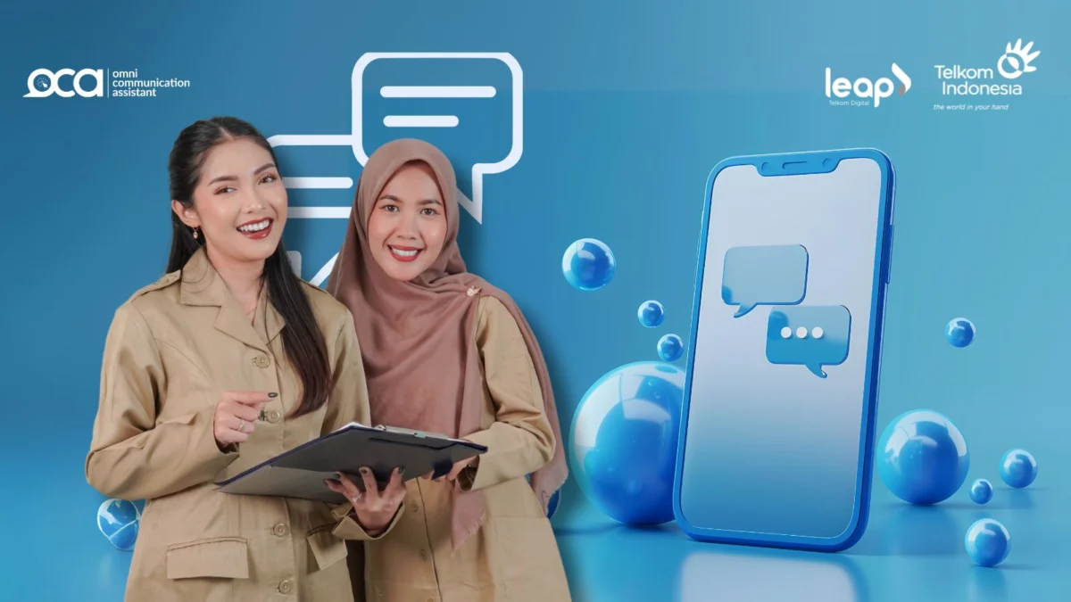 Omni Communication Assistant (OCA) dari PT Telkom Indonesia (Persero) Tbk (Telkom) yang mentransformasikan operasionalnya dalam mendukung implementasi ESG.