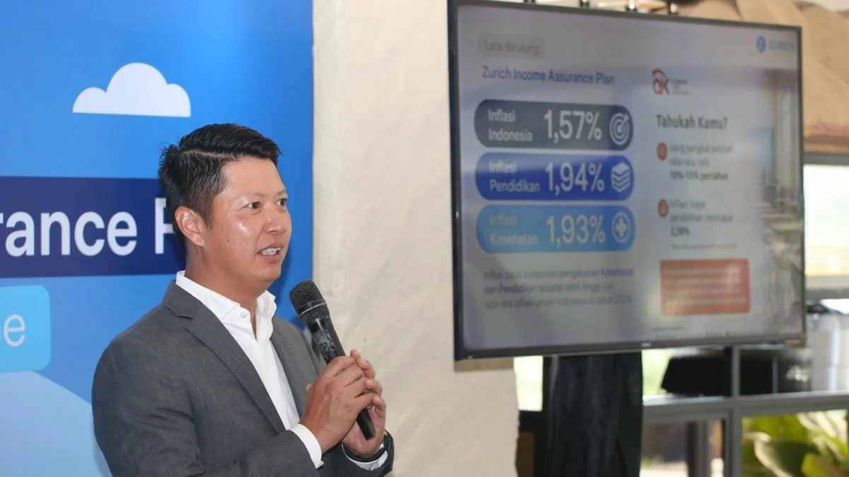 Presiden Direktur PT Zurich Topas Life, Richard Ferryanto saat peluncuran Zurich Income Assurance Plan (ZIAP)
