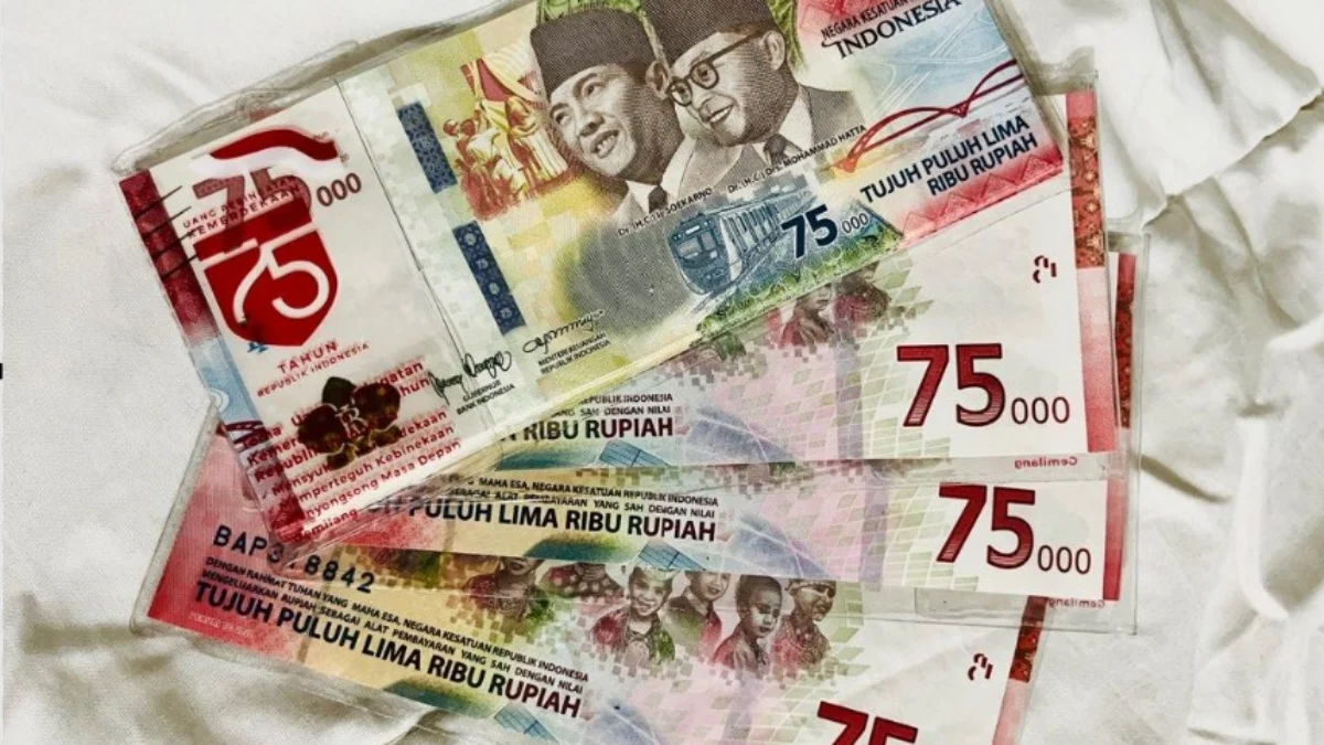 Kesempatan jual uang langak 75 ribu dengan ahrga tinggi.