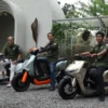 Tampilan motor listrik Honda yang manawan.
