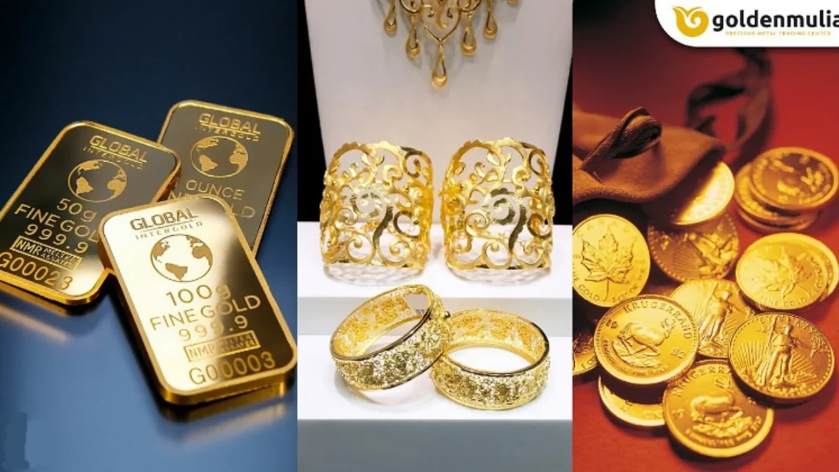 ILUSTRASI investasi emas batangan dan perhiasan. (dok.godenmulia)