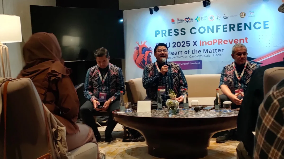 Langkah Strategis PERKI Tekan Angka Kematian Akibat Penyakit Jantung dan Stroke Dok. Press conference deklasi InaPrevent 2025 di Hotel Pullman, Kota Bandung, Sabtu (10/5). Foto. Sandi Nugraha.