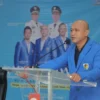 Ketua DPD KNPI Kota Cimahi, Yasuf Handriyana saat Sambutan (Mong)