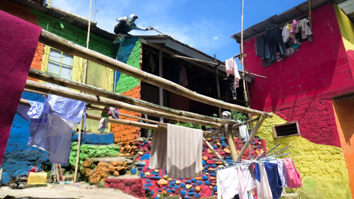 Kampung Warna-warni Dago Kembali Cerah, Warga Sambut Peresmian Kampung Warna-warni Dago Kembali Cerah, Warga Sambut Peresmian