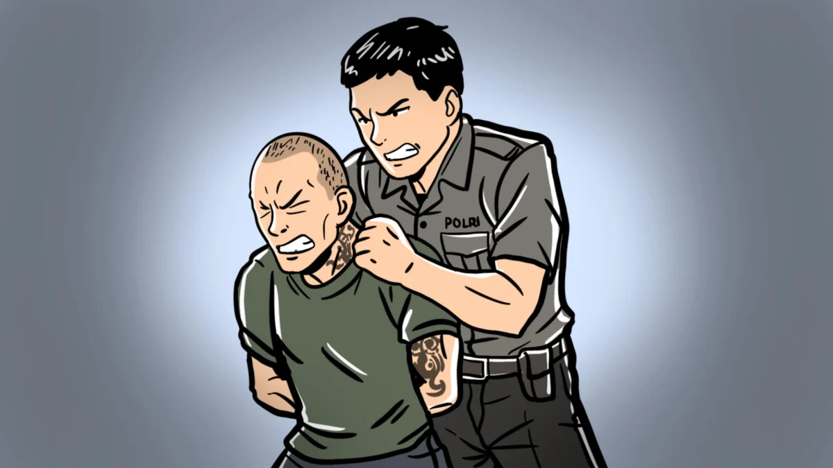 Modus Jual Air Mineral, Preman Berkedok Ormas di Ciamis Diringkus Polisi Ilustrasi polisi menangkap preman di Ciamis/Istimewa/