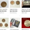 Beberapa daftar harga uang kuno dengan nilao fantastis di marketplace