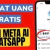 Cara Dapat Uang dari Meta AI WhatsApp