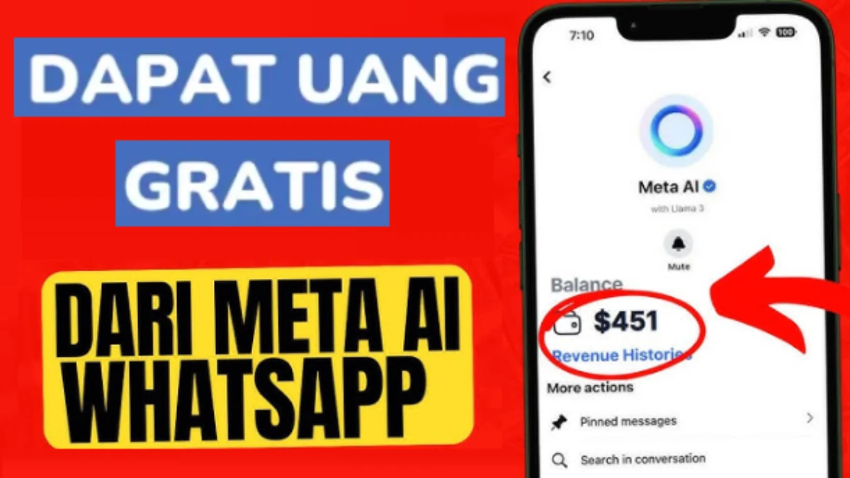 Cara Dapat Uang dari Meta AI WhatsApp
