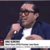 Wakil Ketua DPRD Jabar Ono Surono saat menyoroti pendidikan militer siswa ala KDM dalam diskusi Catatan Demokrasi, Selasa, 13 Mei 2025 malam.