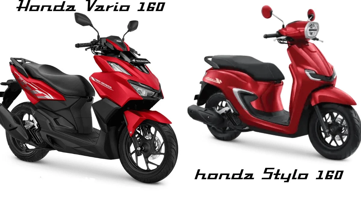 Perbandingan Honda Stylo 160 Vs Honda Vario 160 CC Sama-sama Gahar di Jalan?