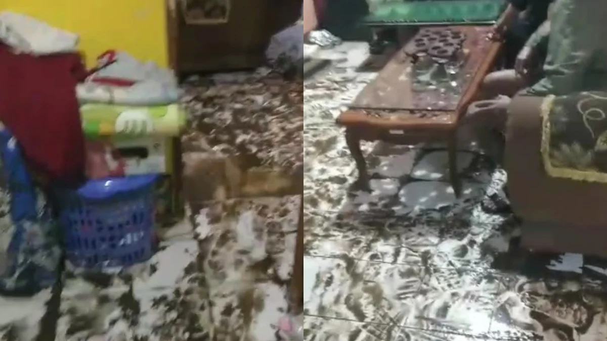 banjir di Cisarua Kabupaten Bogor/