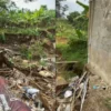 Bekas longsoran di Jalan Babakan Tumas RT 5 RW 4 Sukaraja, Kabupaten Bogor. (Istimewa for Jabar Ekspres)