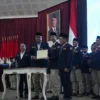 Bupati Bogor Rudy Susmanto Lantik pengurus Karang Taruna Kabupaten Bogor. (Foto: Sandika Fadilah)