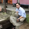Bupati Bandung Barat, Jeje Ritchie Ismail saat meninjau drainase di Lembang. Dok istimewa