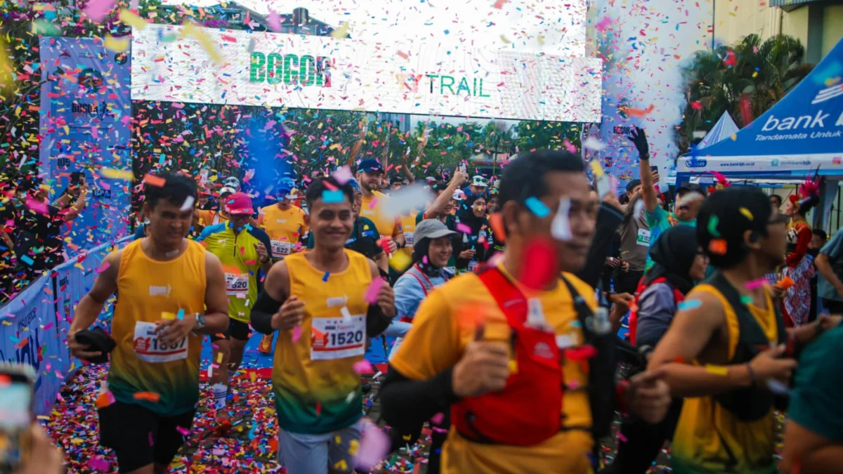 Ribuan pelari saat mengikuti Bogor City Trail (BCT) 2025, Minggu (25/5). (Yudha Prananda / Jabar Ekspres)