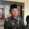 Wakil Wali Kota Bandung, Erwin saat menghadiri kuliah umum bertajuk "Sekolah Demokrasi" di UIN SGD, Kota Bandung, Jumat (30/5). (Sadam Husen / JE)