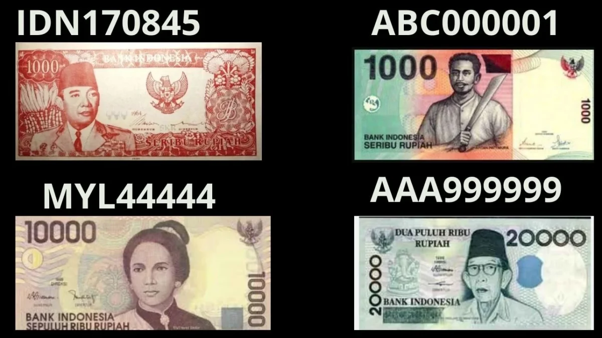 Nomor Seri Uang Kuno Mahal (Sumber Gambar: Berbagai Sumber/Canva)