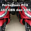 Honda PCX 160cc ABS vs Honda PCX 160cc CBS