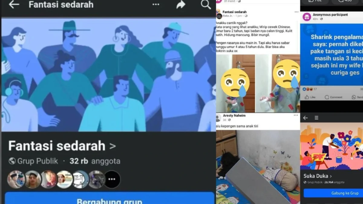 Viral! Grup Facebook Fantasi Sedarah Bikin Geger, Isinya Bikin Mual Grup Facebook Fantasi Sedarah Bikin Geger
