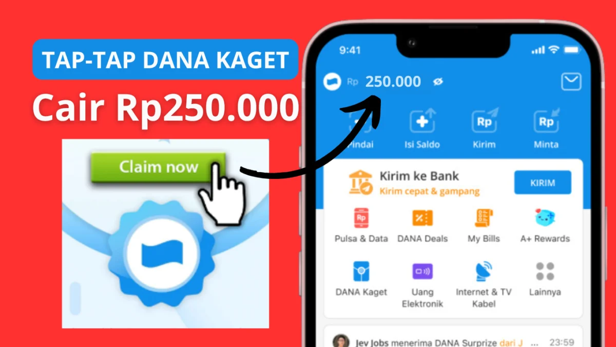 Tap-Tap Amplop DANA Kaget Cair Saldo Rp250.000 Gratis Tap-Tap Amplop DANA Kaget Cair Saldo Rp250.000 Gratis