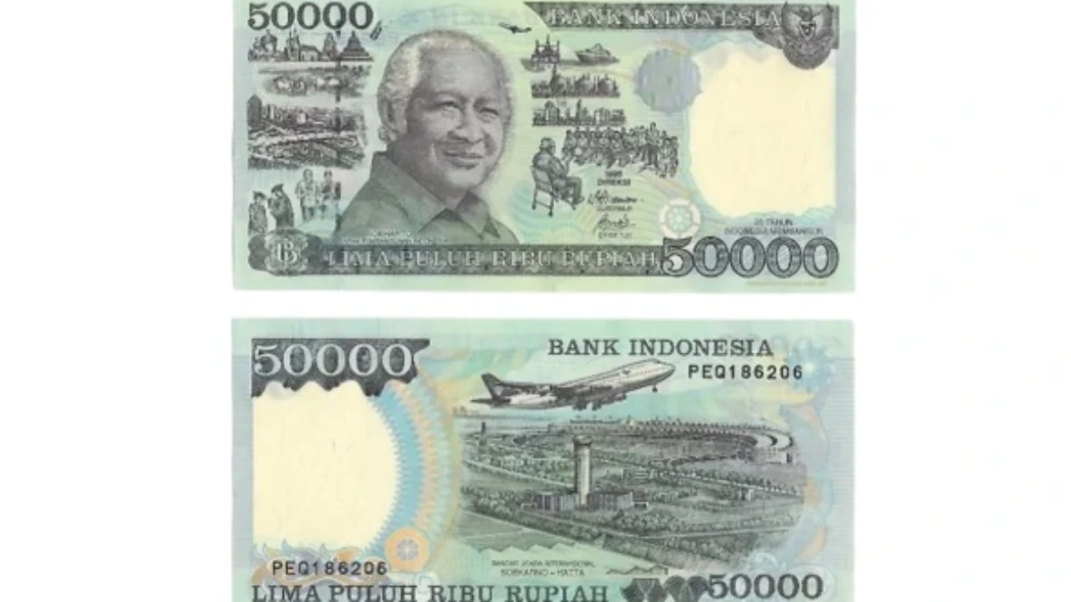 Uang Kuno Rp50000 Soeharto Jadi Incaran Kolektor, Ini Rinciannya! Uang Kuno Rp 50.000 Soeharto